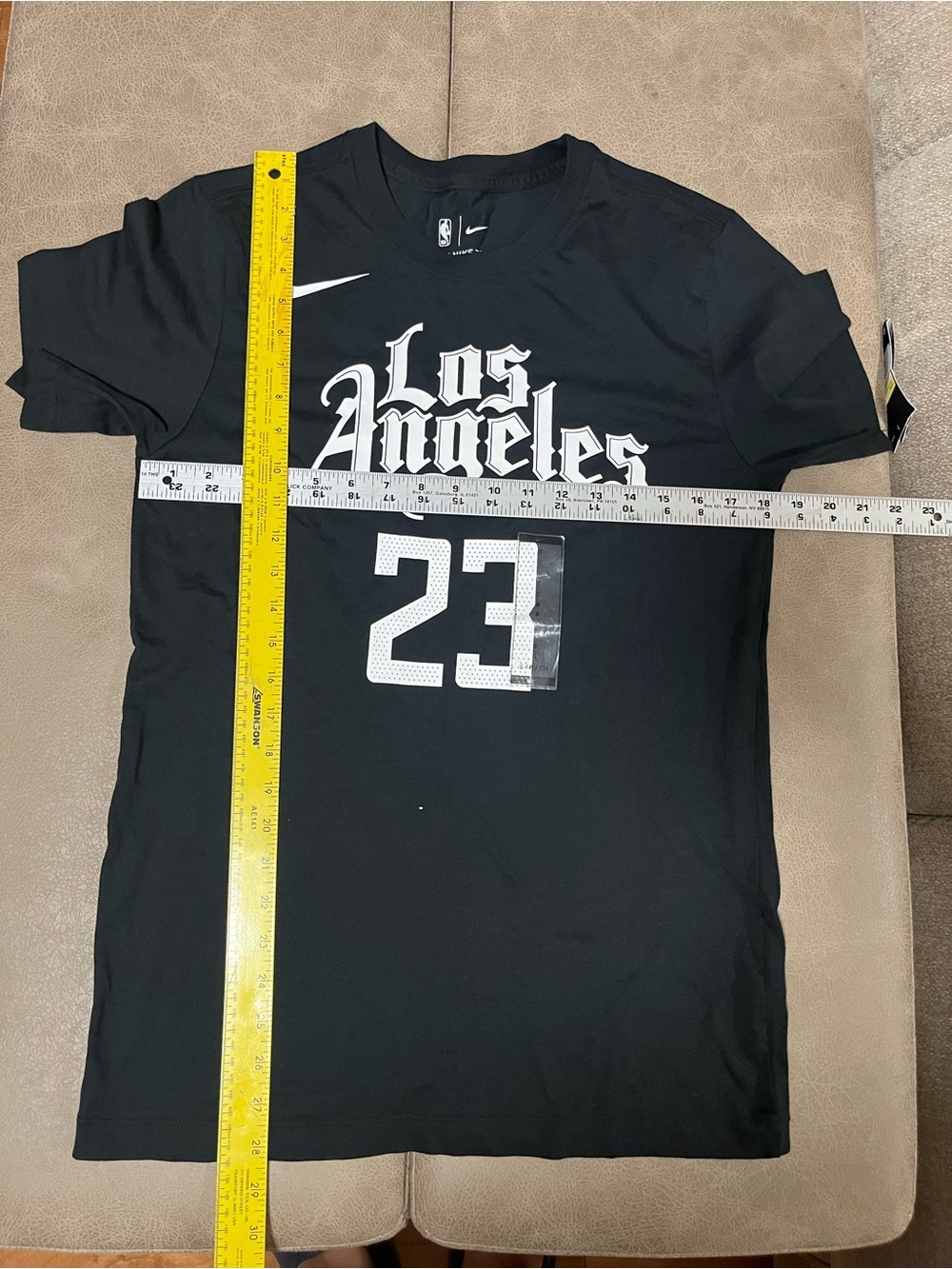 Nike Los Angeles Black Number 23 Graphic Men's T-Shirt large